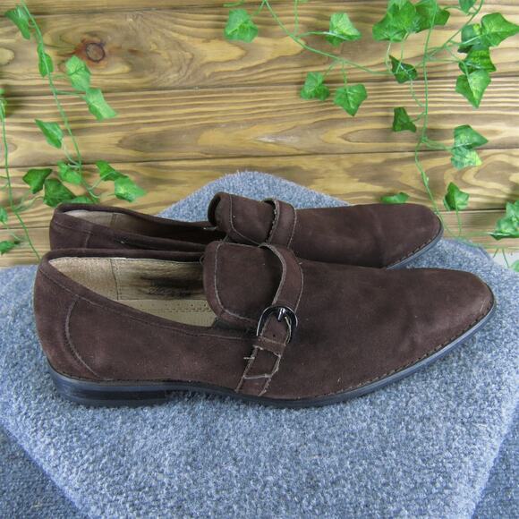 Fratelli Men's‎ Loafer Brown Leather Size 12 Medium Used 2025 - Picture 3 of 6